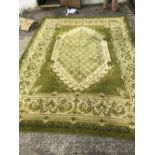 Rare double sided European carpet circa 1890s 3.78 x 2.66 m