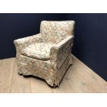 Small square framed bedroom chair