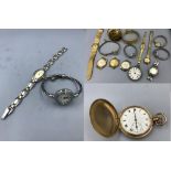 Open faced key wound small pocket watch by W.Pearce Stratford upon Avon case by Aaron lu Dennisson &