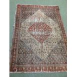 Antique Senneh Persian rug circa C19th 1.86 X 1.3m