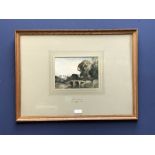 CECIL A HUNT Watercolour 'Sketch in Granada' signed lower left, titled on mount provenanced to Rev