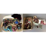 Qty of costume jewellery & Mixed bag of sewing accessories