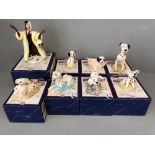 Royal Doulton 101 Dalmatian figures, Cruela De Vil & 7 dalmatians