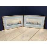 PIETRO VITALI 1892-1971 Pair of watercolour drawings of Venice, both signed & titled 'Venezia',