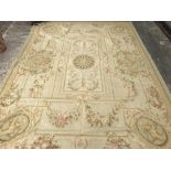 Finely hand woven Aubusson 3.69 x 2.65 m