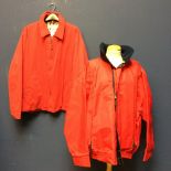 Red Aquascutum rainproof jacket, red Aquascutum sailing jacket XL