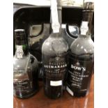 3 bottles of Port, Guimaraens 1978, Dows Quinta do Bomfim 1984, Waitrose special reserve