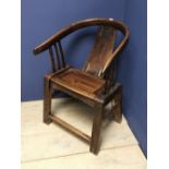 Oriental hardwood chair