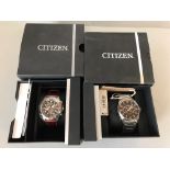 2 Boxed Citizen watches, with paperwork