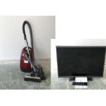Miele vacuum cleaner with all the fittings, Mitchell & Brown flat screen tv