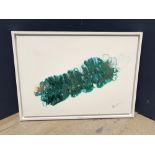 LAURA WILLIAMSON modern acrylic abstract 'Caspian' 42 x 59 cm