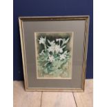 KEITH HENDERSON (1883-1982) water colour 'Mandevillia' signed lower right, RWS ~Gallaries label