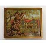 LOUIS WAIN 1860-1939, “Cat in Tree” 17.5x22.5 cm, Provenance Local Vendor, inherited from
