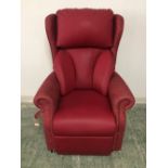 Modern 'Repose electric recliner chair' with manufacturers labels