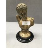 Brass Hermes bust