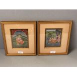 2 Japanese silk pictures