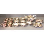 Selection of Royal Crown Derby Imari pattern tea & coffee ware