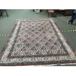Fine Persian Qum carpet 3.73 X 2.76m