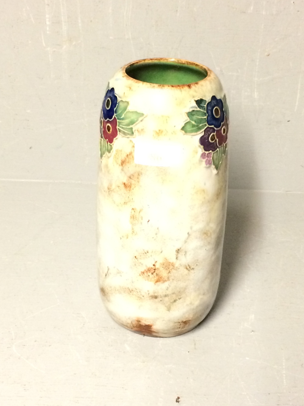 1923 Doulton vase with inscription on base relating to a presentation lodge 2942 22.5 cm