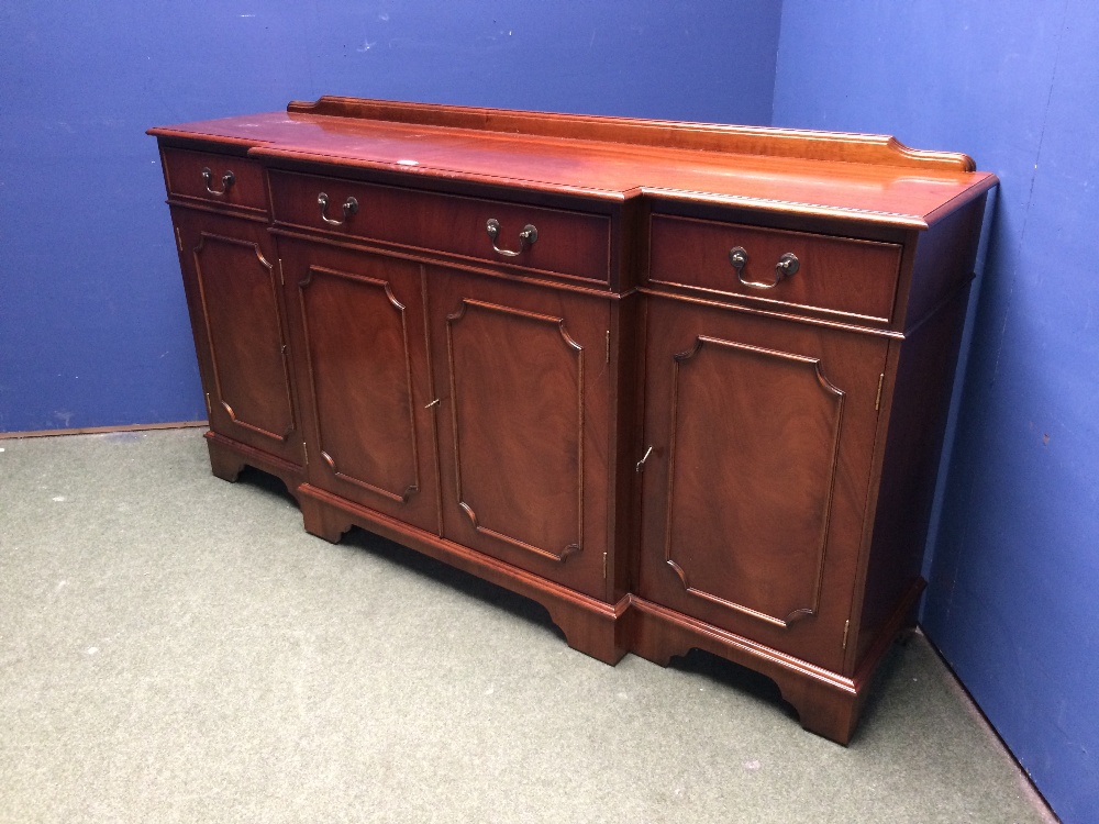 Modern reproduction side cabinet 166cm w, bookcase, coffee table & unit for cd player (inc CDs) - Image 2 of 3