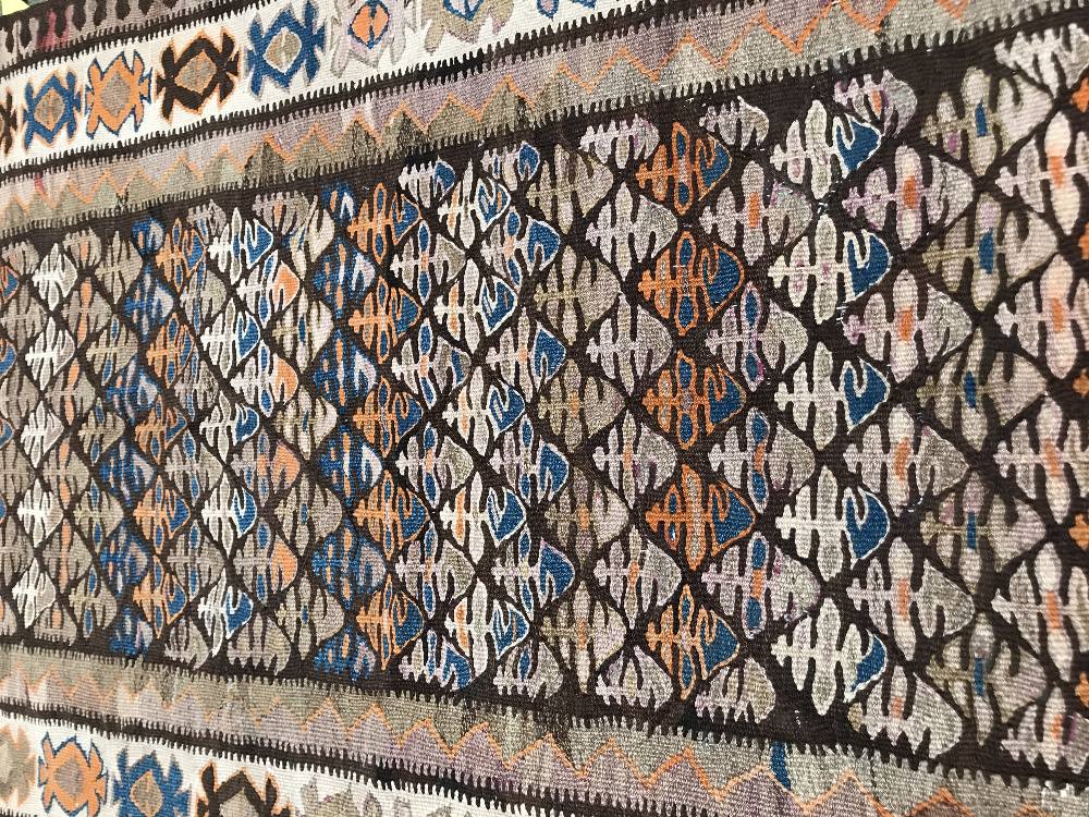 Antique Persian Senneh kilim runner circa 1920's 5.03 X 1.07m - Image 3 of 3