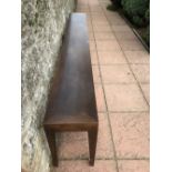 Very long contemporary side table 300 x 39 cm