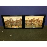 James Lawson Stewart pair of watercolours 'Ightham Mote Kent' &'East Maskalls Sussex'1 signed with