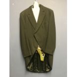Black morning coat (41L) with grey trousers & waistcoat (44)