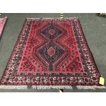 Tribal Persian Shiraz rug 2.02 X 1.56m