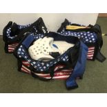 3 Bags of martial arts equipment