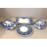 Blue F & Sons Devon 'Burslem' dinner service