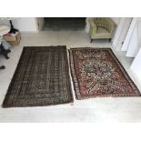 2 Middle Eastern for restoration 190 x 140 cm & 130 x 216 cm