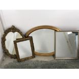 4 Various wall mirrors