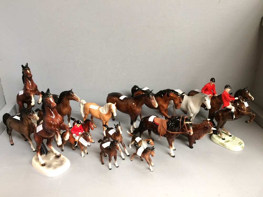 Qty of Beswick & other horses