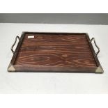 Glass top tray