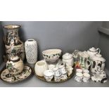 Wedgewood 'Kutani Crane' tea & coffee services & vases & decorative items & metal ware