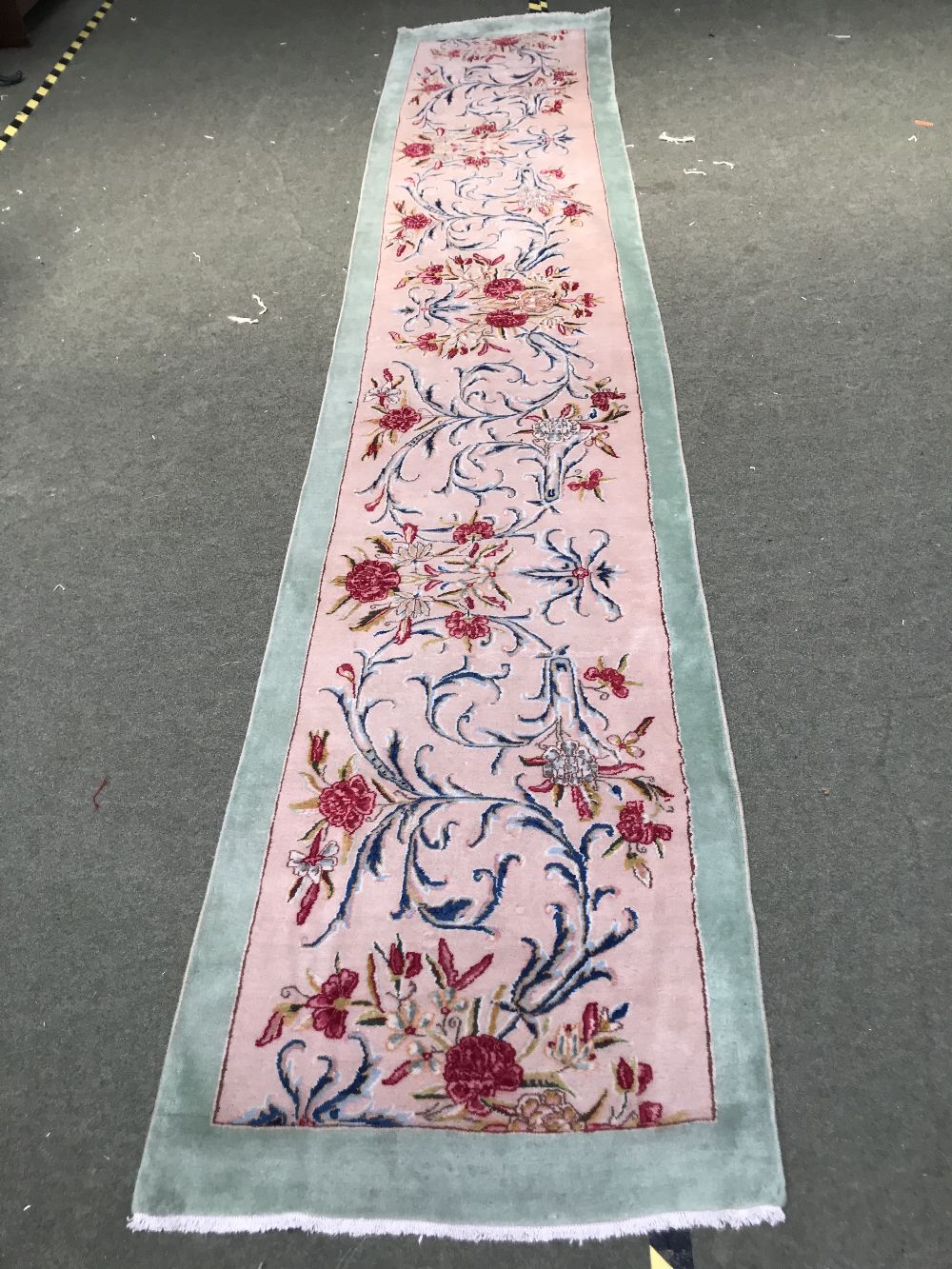 Fine Persian Kirman runner 4.43 X 0.85m