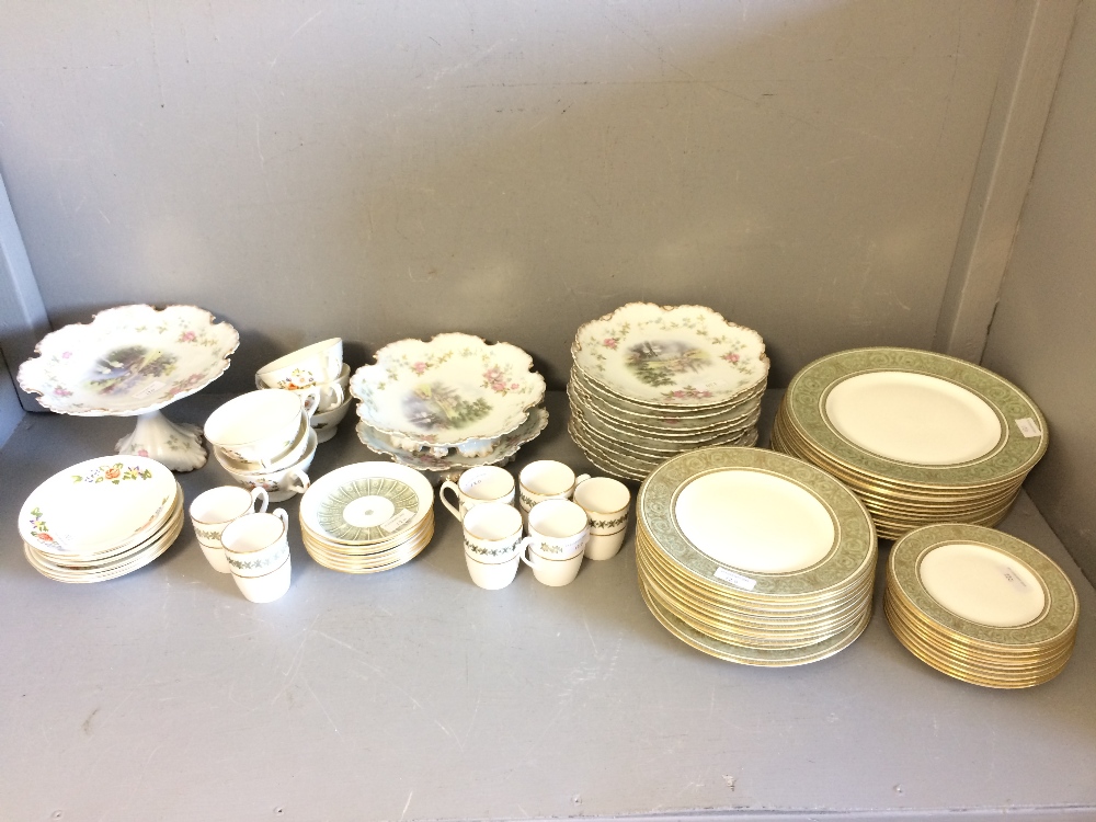 6 Aynsley tea cups & saucers, Monbijou by RC (Bavaria) tea plates & cake stands. Spode 'Provence'