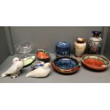 Assorted china & glass bowls