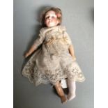 Doll by Jules Verlingne with closing eyes & original clothing. Mark Petiet Francaise J Anchor V