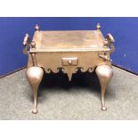 Large Georgian brass kettle stand