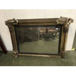 Georgian large giltwood overmantle