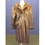 Ladies half length mink coat (approx size 10) 105 cm L