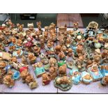 Unique collection of Pendelfin rabbit figures, approx 26 bases & over 150 rabbit figures including
