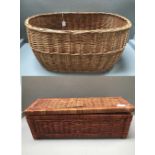 2 Wicker baskets