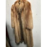 Quality Canadian fox coat by F K Bauers & Sons (Bristol) 121 cm approx 10-12