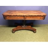 C19th Mahogany library table 132 x 65 cm