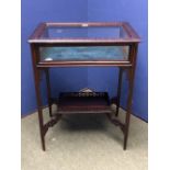 Chippendale glass display cabinet