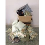Large quantity of assorted cushions