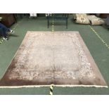 Art Deco Chinese carpet 2.96 X 2.45m